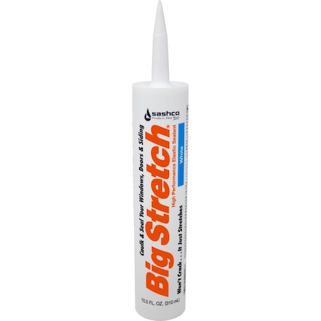 Big Stretch Sashco Big Stretch White Elastomeric Acrylic Latex Door/Siding/ Window Caulk 10.5 oz 10016